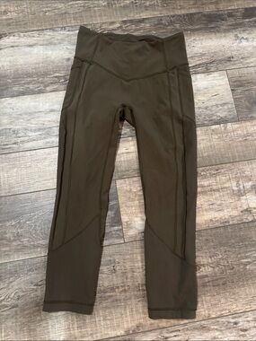 lululemon athletica Olive Green High-Rise Leggings